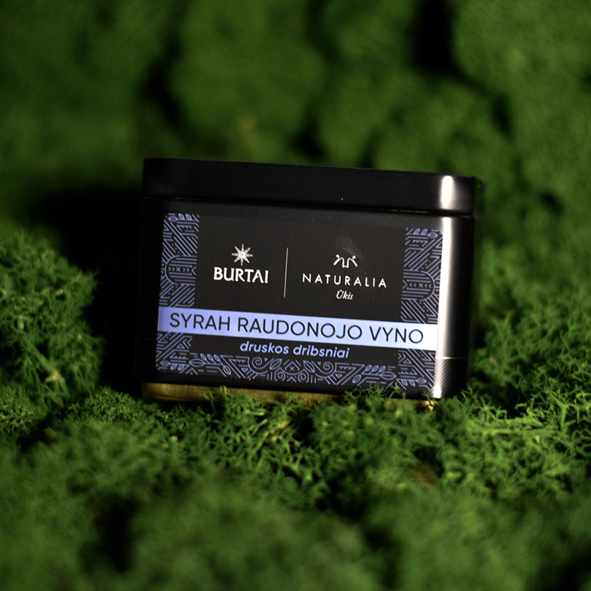 Syrah raudonojo vyno druskos dribsniai